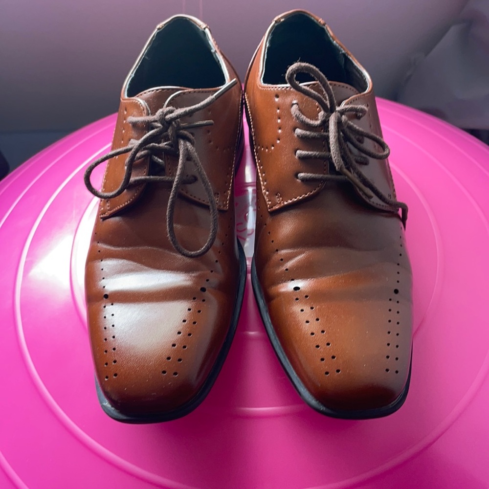 Stacy Adams Boys Brown Dress Shoes